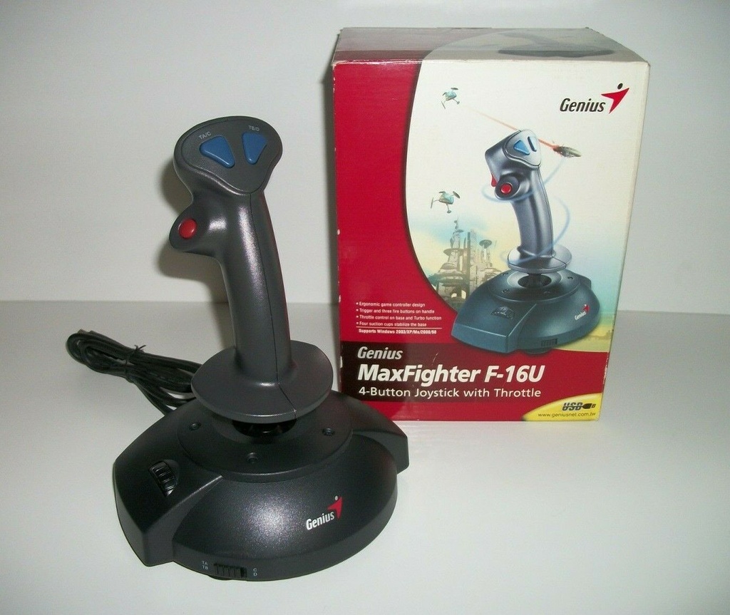 Joystick Maxfighter F-16u 4 Button Genius | Todotek Guatemala